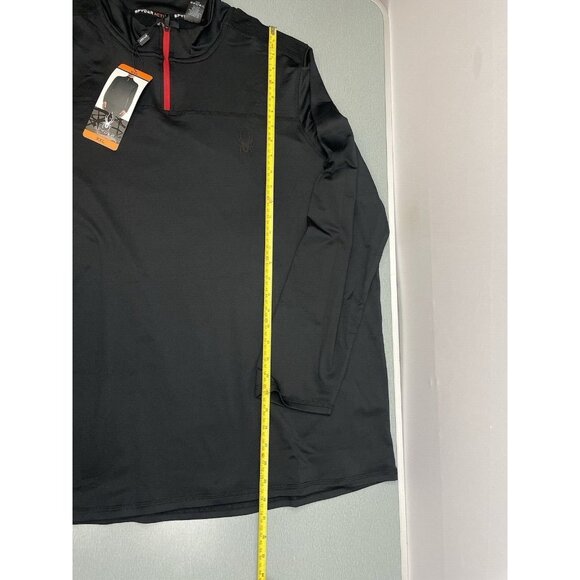 SPIDER Active ProWeb Black 1/4 Zip Stretch Performance Pullover XXL - Picture 10 of 15